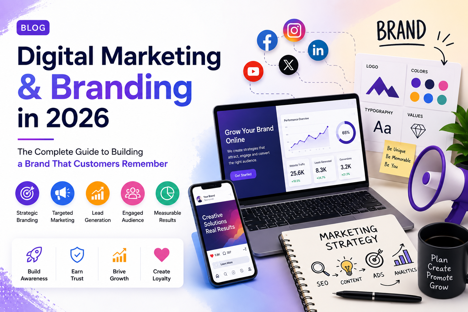 Digital Marketing & Branding in 2026: The Complete Guide to Building a Brand That Customers Remember