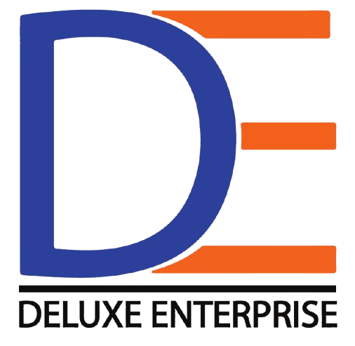 DE brand logo